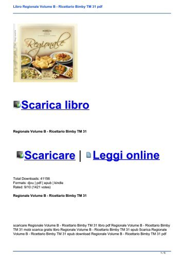 SCARICARE LIBRI BIMBY DA